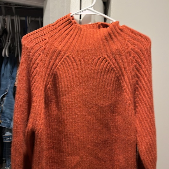Illusory Rust Women’s Mock Neck Knit Sweater Dress, NWOT - Picture 3 of 5